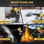 Powerful 50000RPM Cordless Leaf Blower, 20V Turbo Air Blower for Car Drying, Leaf Snow Dust Blowing, with Battery, Perfect Christmas Gift, Holiday Gift Idea, Home Outdoor Cleaning Tool - Image 6