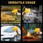 Powerful 50000RPM Cordless Leaf Blower, 20V Turbo Air Blower for Car Drying, Leaf Snow Dust Blowing, with Battery, Perfect Christmas Gift, Holiday Gift Idea, Home Outdoor Cleaning Tool - Image 10