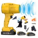 Powerful 50000RPM Cordless Leaf Blower, 20V Turbo Air Blower for Car Drying, Leaf Snow Dust Blowing, with Battery, Perfect Christmas Gift, Holiday Gift Idea, Home Outdoor Cleaning Tool - Image 9