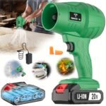 Turbo Blower, 20000RPM Electric Cordless Leaf Blower, 20V 2.0/4.0AH Battery Jet Dry Blower, High Pressure Air Blower, Jet Blower Car Dryer, Hand Held Snow Blower, Home Outdoor, Blowing Leaves And Dust, Birthday Or Holiday Gifts - Image 7