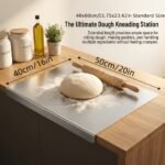 316 Stainless Steellarge Size Stainless Steel Countertop Protector Cutting Board with L-Shape Lip, Heavy Duty Food Grade Anti-Bacterial Metal Pastry Board, Scratch Resistant Kitchen Worktop Guard for Chopping Kneading Baking, Multiple Sizes Available - Image 5