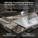 316 Stainless Steellarge Size Stainless Steel Countertop Protector Cutting Board with L-Shape Lip, Heavy Duty Food Grade Anti-Bacterial Metal Pastry Board, Scratch Resistant Kitchen Worktop Guard for Chopping Kneading Baking, Multiple Sizes Available - Image 8
