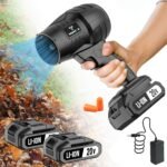 Turbo Blower, 20000RPM Electric Cordless Leaf Blower, 20V 2.0/4.0AH Battery Jet Dry Blower, High Pressure Air Blower, Jet Blower Car Dryer, Hand Held Snow Blower, Home Outdoor, Blowing Leaves And Dust, Birthday Or Holiday Gifts - Image 12