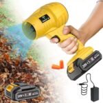 Turbo Blower, 20000RPM Electric Cordless Leaf Blower, 20V 2.0/4.0AH Battery Jet Dry Blower, High Pressure Air Blower, Jet Blower Car Dryer, Hand Held Snow Blower, Home Outdoor, Blowing Leaves And Dust, Birthday Or Holiday Gifts - Image 5