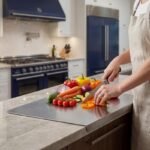 304 Stainless Steel Cutting Board for Household Use, Kitchen Supplies, Meal Preparation, Pre Meal Preparation Tools, Modern Cutting Surfaces, Fashionable Kitchen Tools, Rust Proof Materials, Easy to Clean, Multifunctional Cutting Pads - Image 3