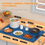 Smart Electric Warming Tray with Adjustable Temperature, a Flexible Silicone Hot Plate for Precision Heating, Ideal for Holiday Buffets and Parties
