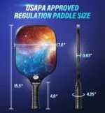 Hicober Pickleball Paddles Set of 2, USAPA Approved, 6 Balls, Orange Blue | USA Pickleball approved, fiberglass paddles with cushion grip and 6 balls : Sports & Outdoors - Image 2
