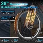 GWEIT Electric Bike for Adults, 750W Peak Ebike with 48V 10.4Ah Removable Battery, Up to 20MPH 55 Miles, 26 inch Adult Electric Bicycles , Step-Thru E-Bike for Adult - 图片 3