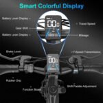 GWEIT Electric Bike for Adults, 750W Peak Ebike with 48V 10.4Ah Removable Battery, Up to 20MPH 55 Miles, 26 inch Adult Electric Bicycles , Step-Thru E-Bike for Adult - 图片 6