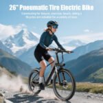 GWEIT Electric Bike for Adults, 750W Peak Ebike with 48V 10.4Ah Removable Battery, Up to 20MPH 55 Miles, 26 inch Adult Electric Bicycles , Step-Thru E-Bike for Adult - 图片 16