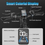GWEIT Electric Bike for Adults, 750W Peak Ebike with 48V 10.4Ah Removable Battery, Up to 20MPH 55 Miles, 26 inch Adult Electric Bicycles , Step-Thru E-Bike for Adult - 图片 20