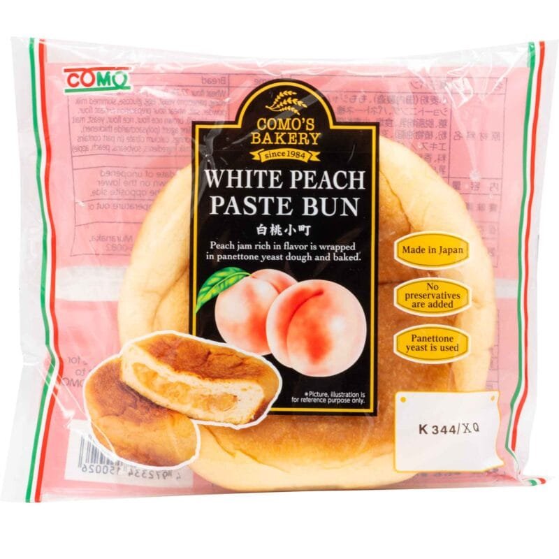 Como White Peach Paste Bun