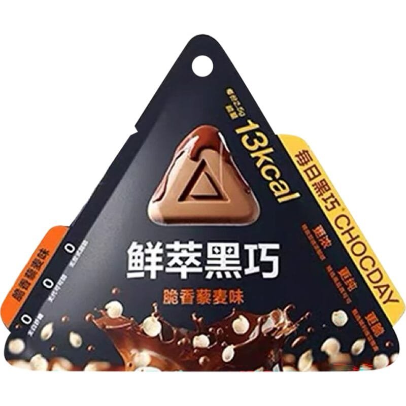香脆黑巧克力，浓郁小麦风味
