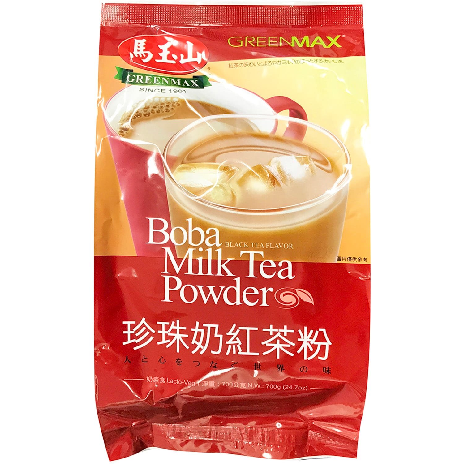 Greenmax Boba Mlk Tea Pwdr Black Lg/Bag Greenmax Boba Mlk Tea Pwdr Black Lg/Bag