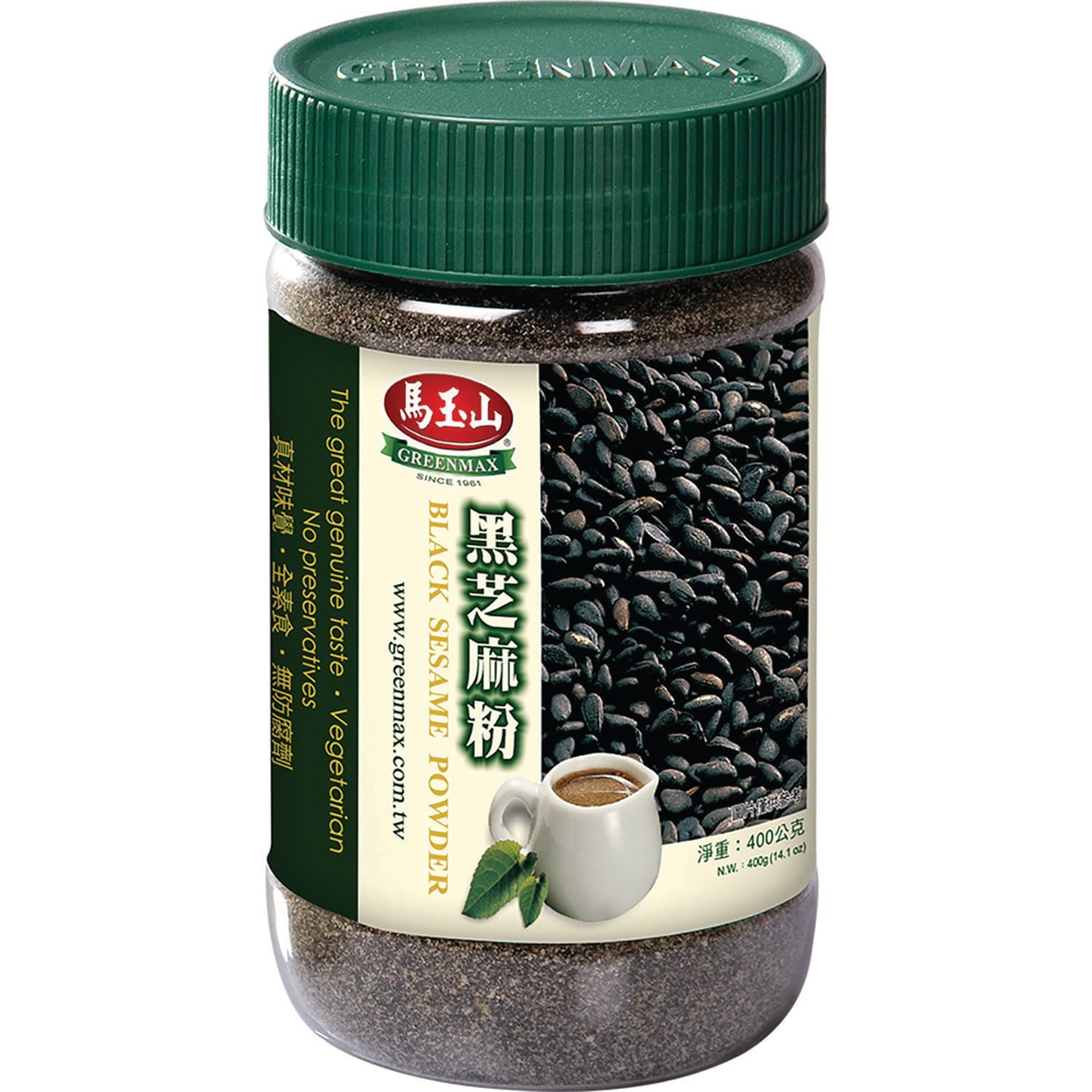 Greenmax Jar Black Sesame Powder Greenmax Jar Black Sesame Powder