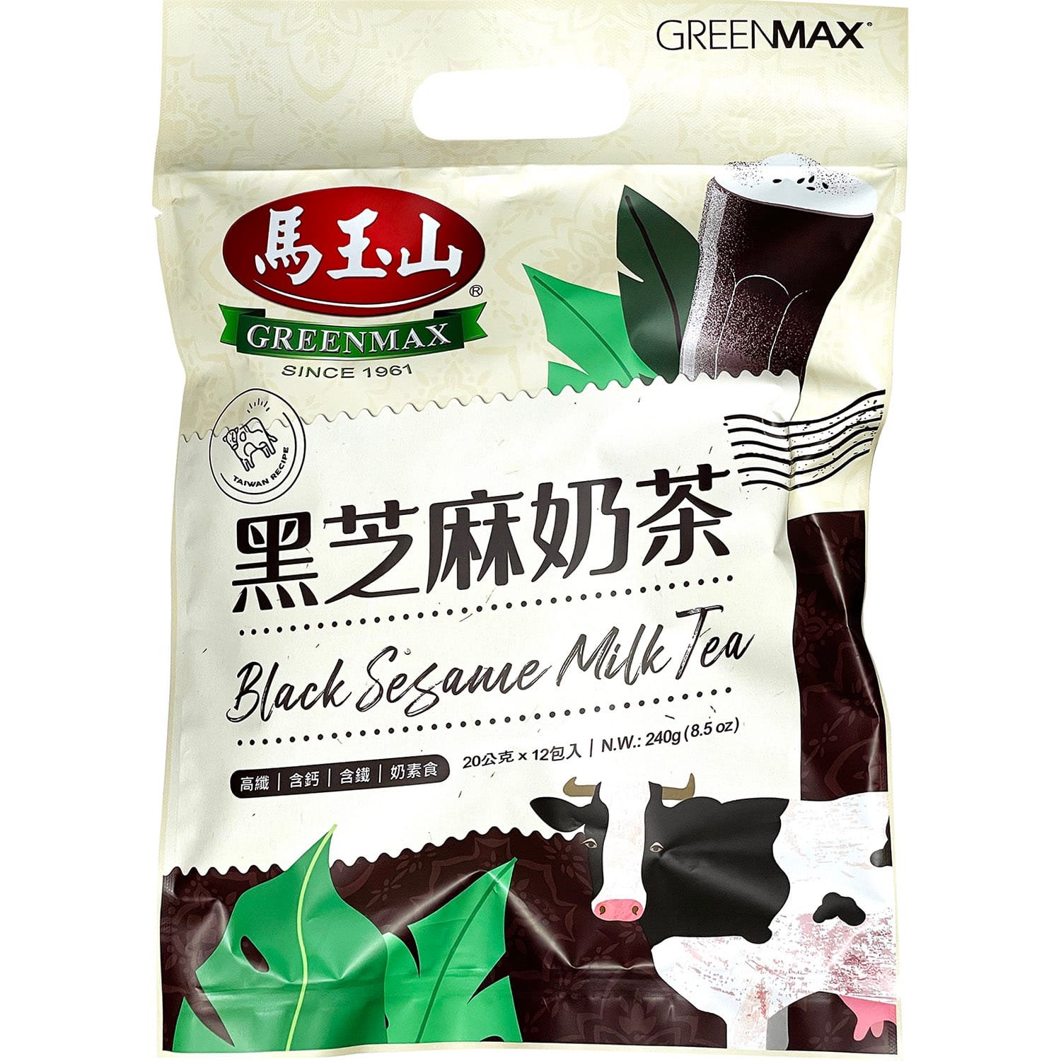 Greenmax Sc/Bag Black Sesame Milk Tea Greenmax Sc/Bag Black Sesame Milk Tea