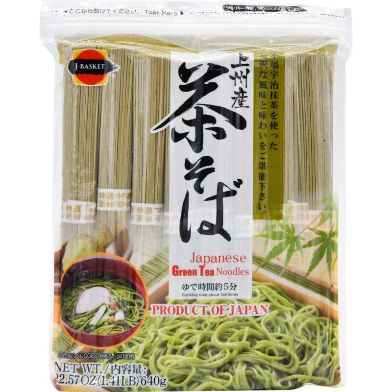 日本绿茶荞麦面