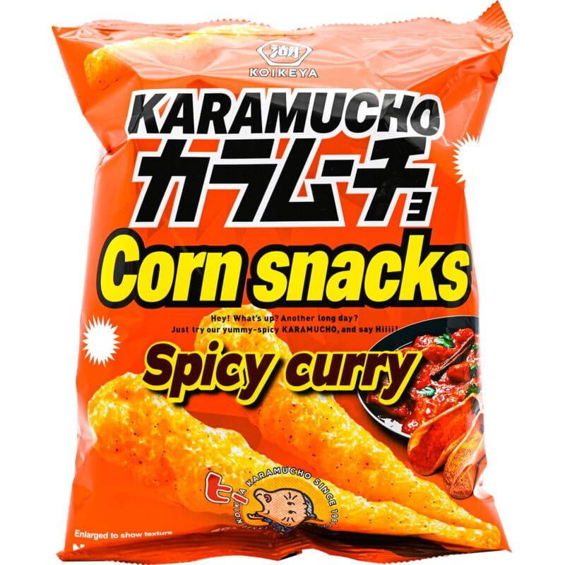 Koikeya Karamucho Corn Snack Spy Curry