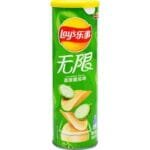 LAYS POTATO CHIPS STAX CUCUMBER FLAVOR