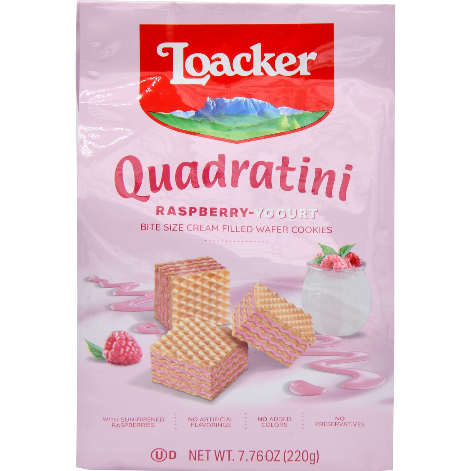 Loacker Quadratini Raspberry-Yogurt Loacker Quadratini Raspberry-Yogurt