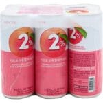 Lotte 2% Peach Juice 6Pk