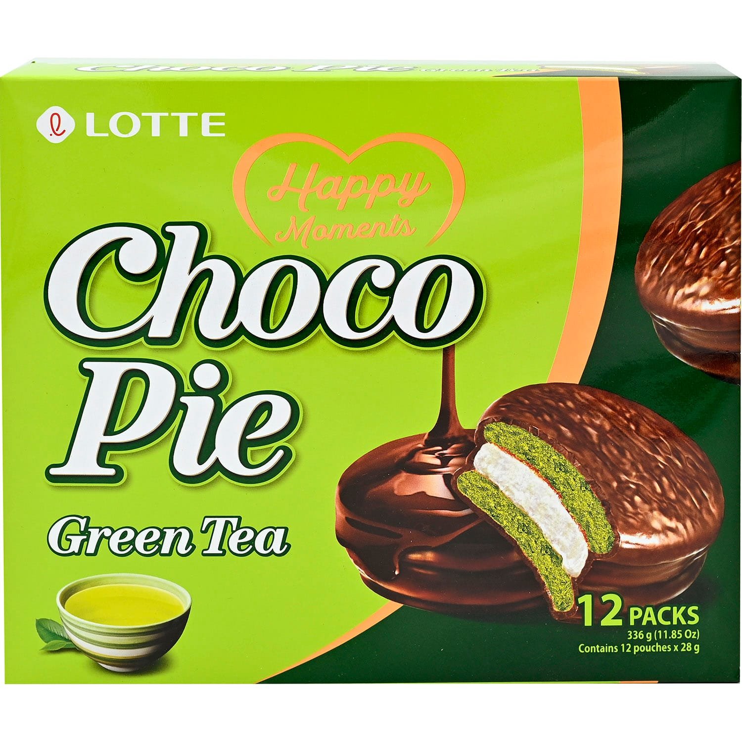 Lotte Green Tea Chocolate Pie Lotte Green Tea Chocolate Pie