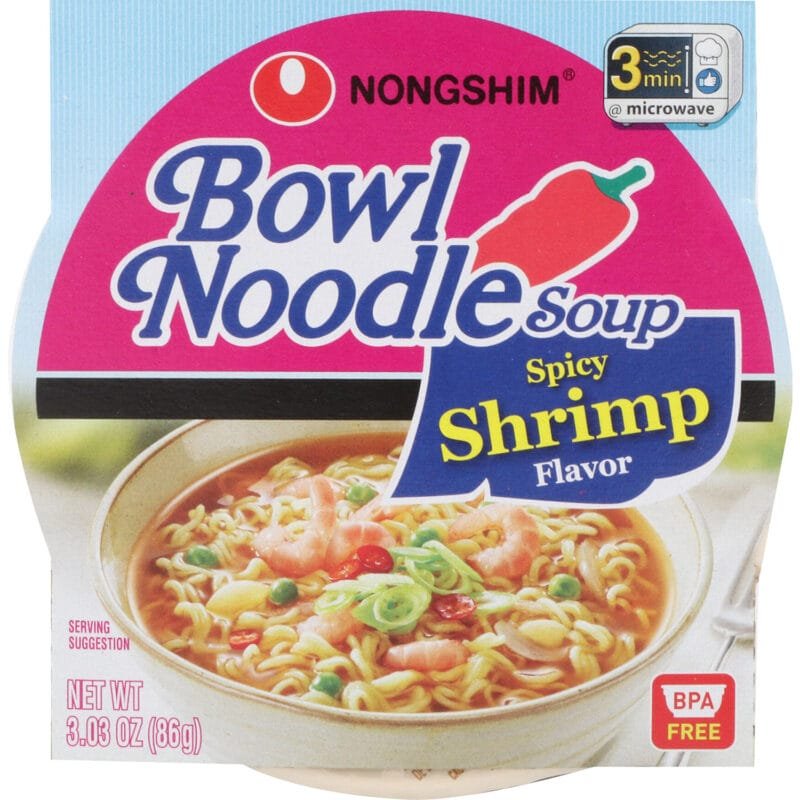 Nongshim Bwl Ndl Soup Spicy Shrimp