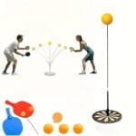 Visual Training Ball Set - for Rapid Eye Movements And Quick Perspiration Exercises - Fitness Training Kit with Elastic Bands And Table Tennis Racket - Ideal for Home Eye Exercises And Relieving Computer Vision Fatigue