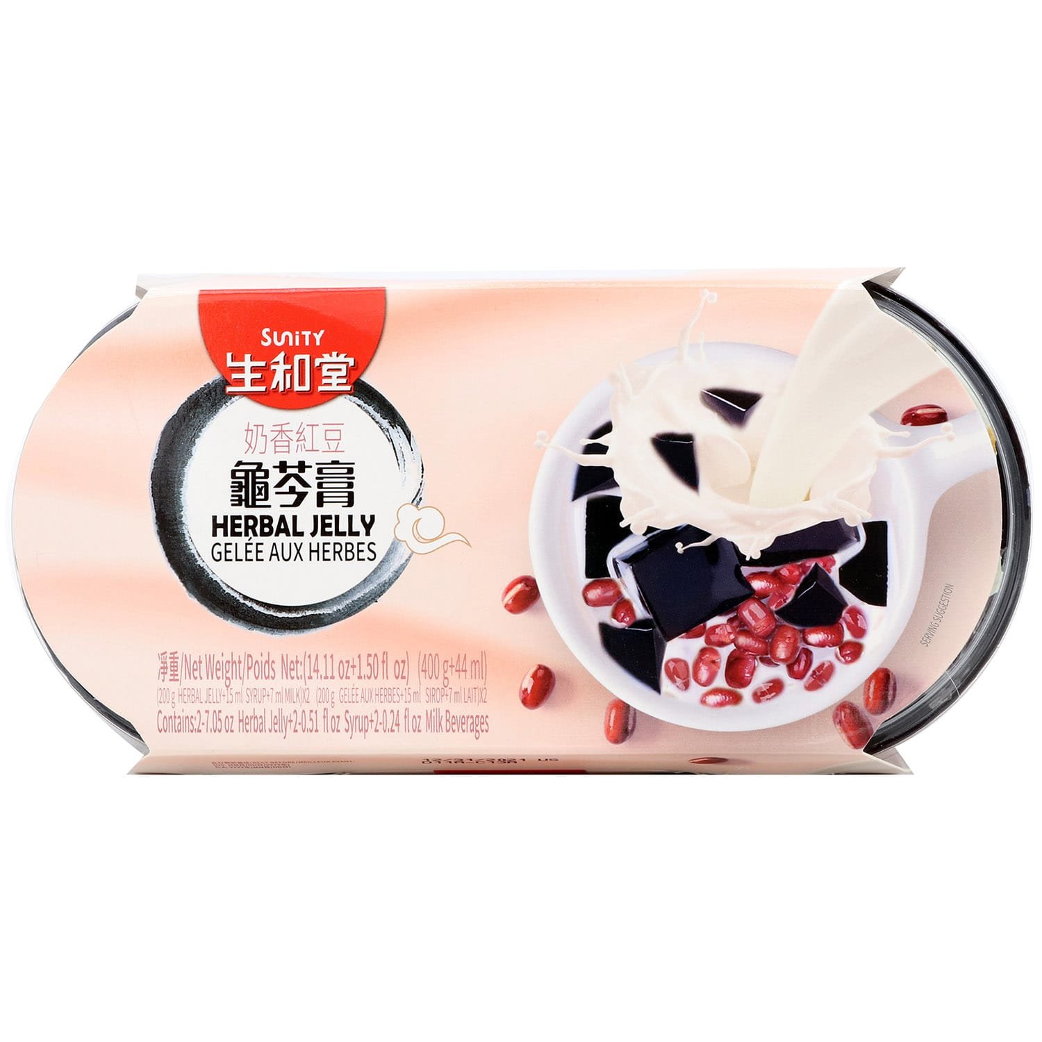 Sunity Herbal Jelly Milk&Red Bean Sunity Herbal Jelly Milk&Red Bean