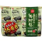 Wang Seasoned Seaweed W/ Green Tea (8+8)