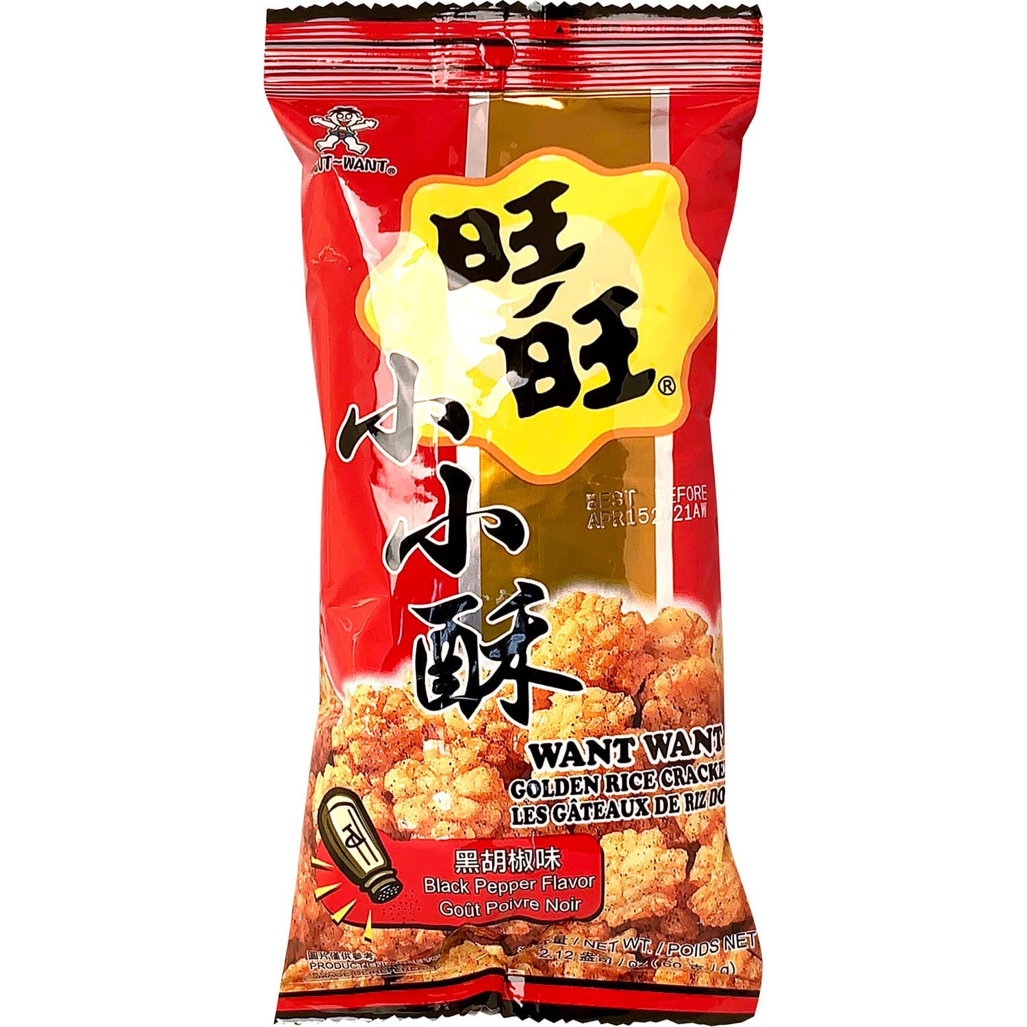 Want-Want黄金米饼黑胡椒味 Want-Want黄金米饼黑胡椒味