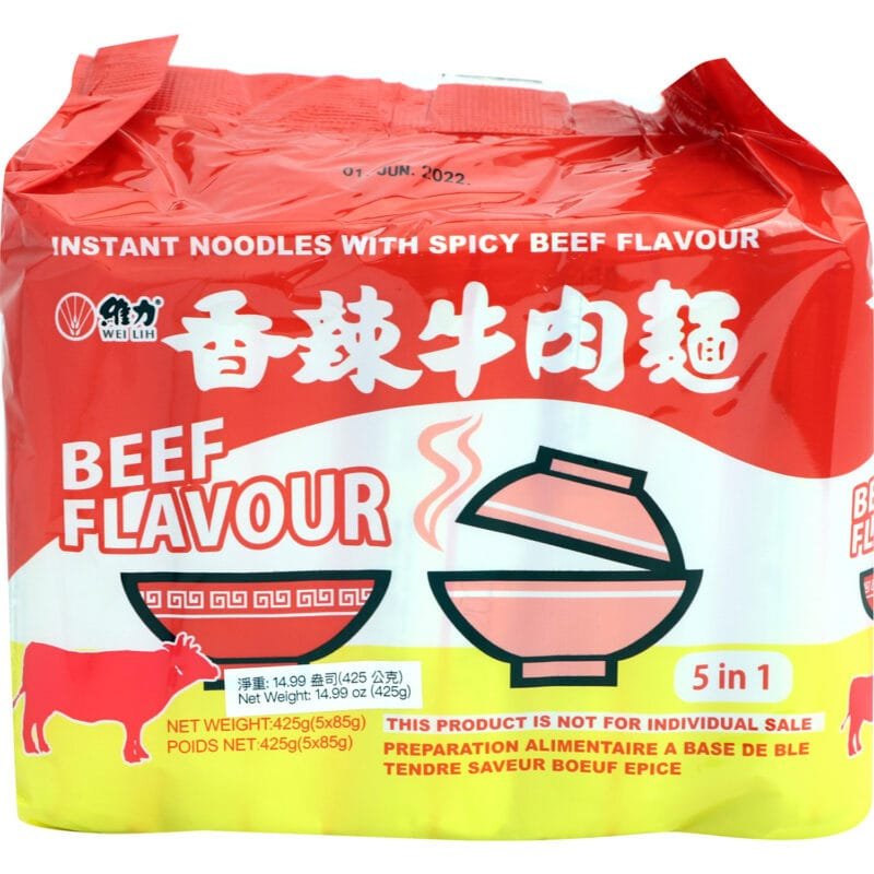 Wei Lih Instant Ndl Pack-Spicy Beef Fla