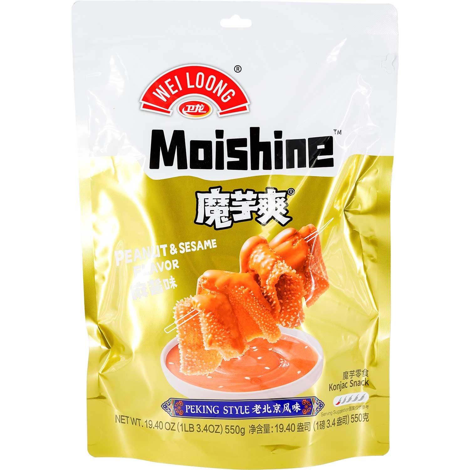 WEI LOONG KONJAC-PEANUT &SEASAME 550G WEI LOONG KONJAC-PEANUT &SEASAME 550G